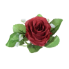 Ruža puk s listom a plast.doplnkom / 1113