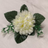 Chryzantéma hl. s listom a doplnkom Cream / 178520