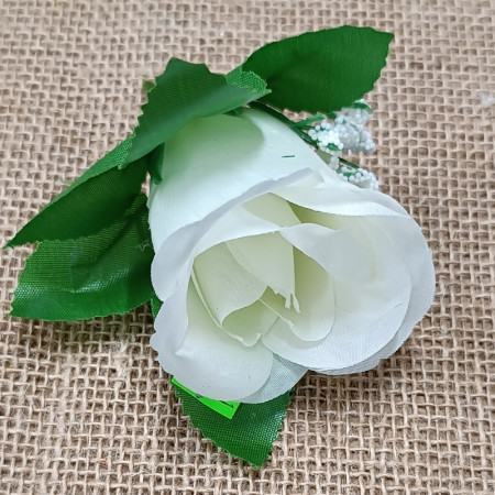 Ruža Puk s listom a gypsomilou / 1818 