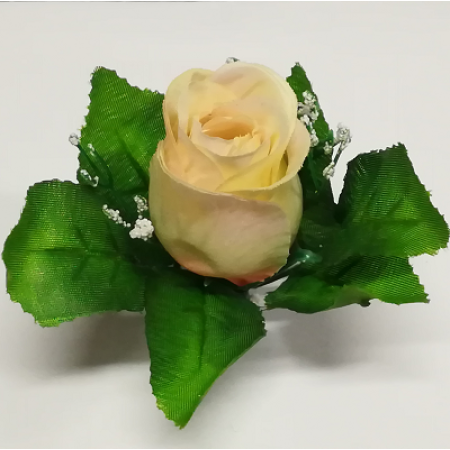 Ruža puk s listom a gypsomilou /2042