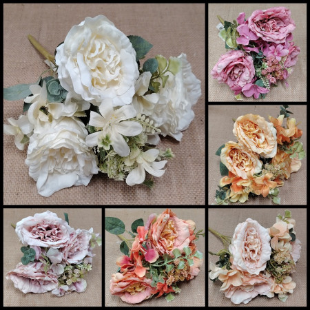 Kytica Ruža, Hortenzia Mix 6 / 4804