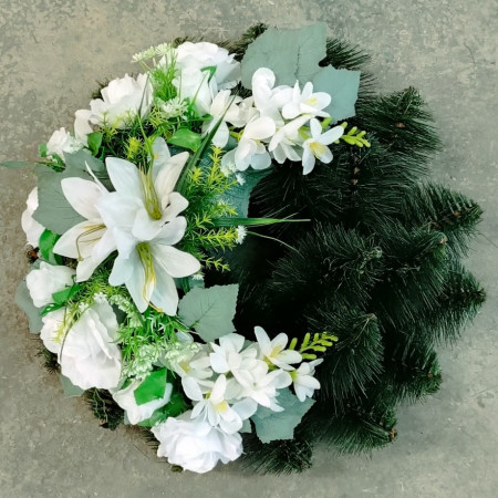 10003. Veniec borovica 25 prázdna zdobená