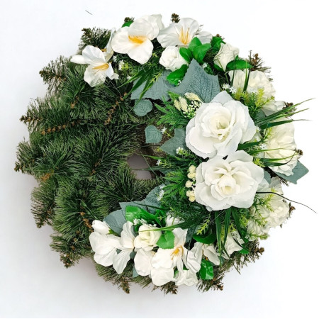 10004. Veniec borovica 30 prázdna zdobená