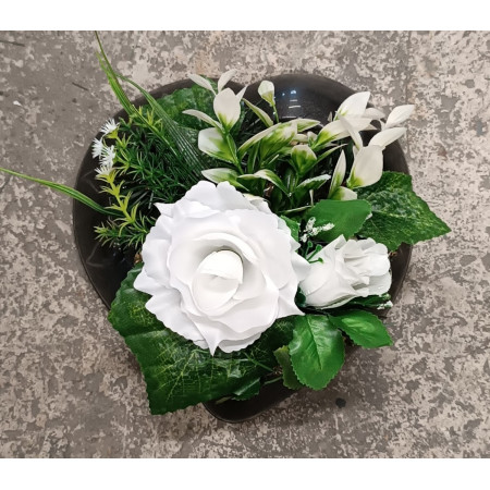 10159. Srdce plast na ležato zdobené