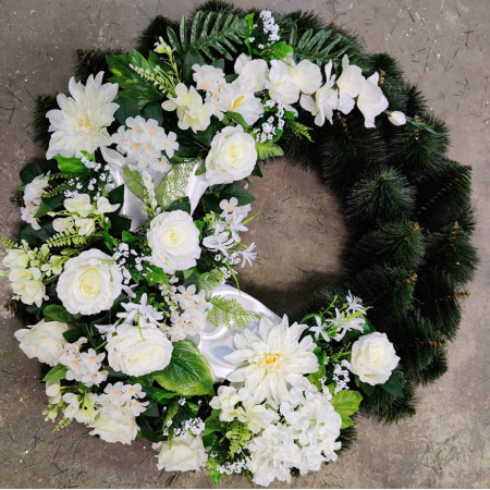 10008.  Veniec Borovica 60 prázdna zdobená