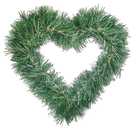 098. Srdce prázdne mini drôt, V-40cm, Š-35cm