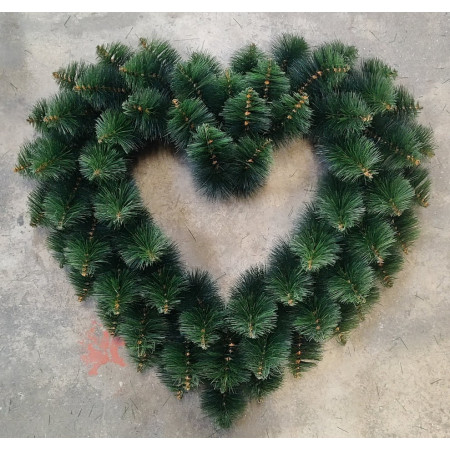 186. Srdce veľké borovica slamenný základ