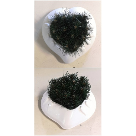 159. Srdce plast beton na ležato 