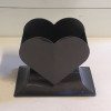 187. Srdce plast beton nožička  