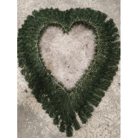 074. Srdce prázdne veľké predlžené s krajom/ drôt 