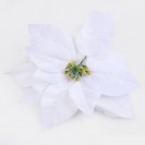 Vianočný kvet White na štipci / 174301