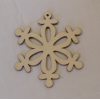 Vianočná drev. dekorácia Vločka / 3107