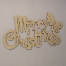 Vianočná drev. dekorácia Nápis / 3201