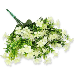 Plastový doplnok Cream Kvietky / 190730