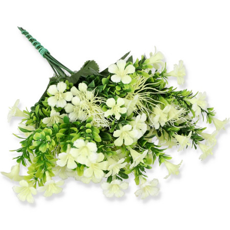 Plastový doplnok Cream Kvietky / 190730